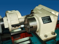 Polygon Turning Attachment Fixed On Lathe Machine